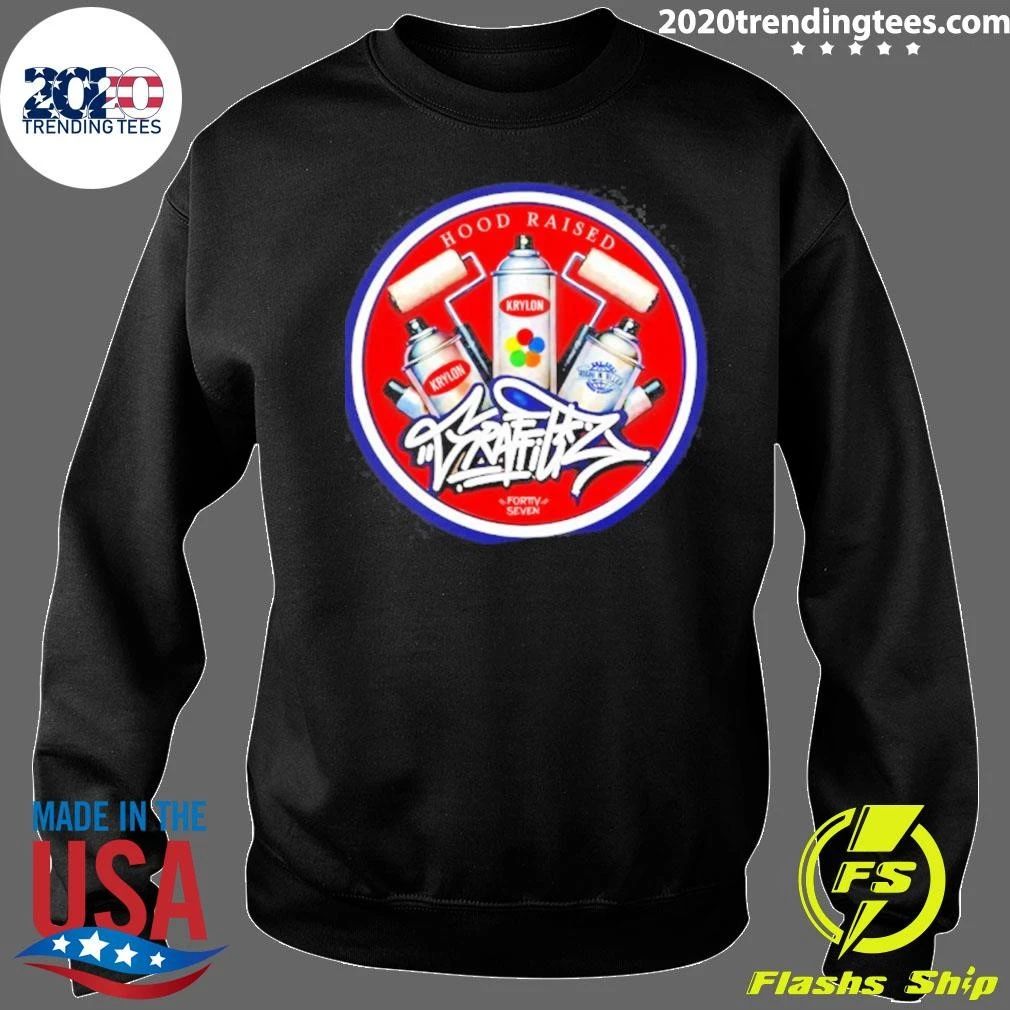 Hood Raised Krylon Graffiti Logo Shirt