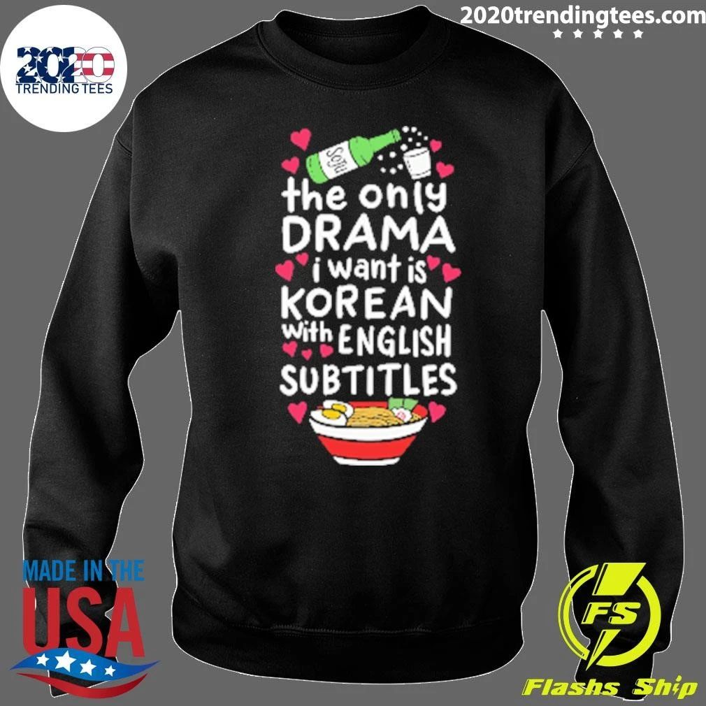 The Only Drama I Want Is Korean With English Subtitles Boxy Shirt