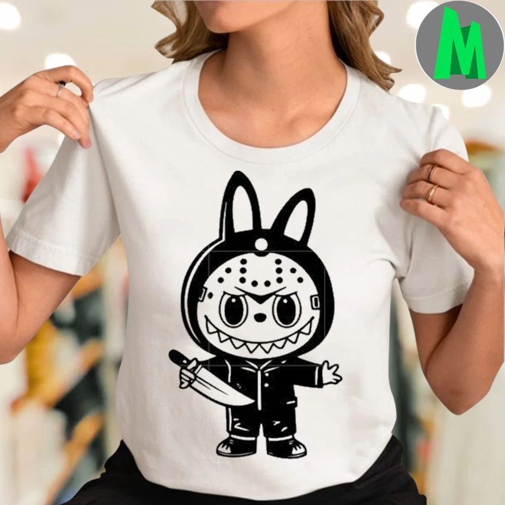 Labubu jason voorhees black halloween jason voorhees T-Shirt