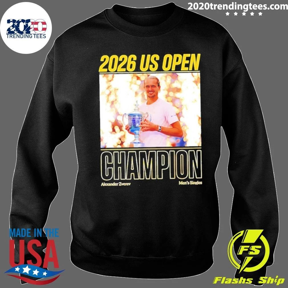 Alexander Zverev Men’s Singles Us Open Champion 2026 Trophy Shirt