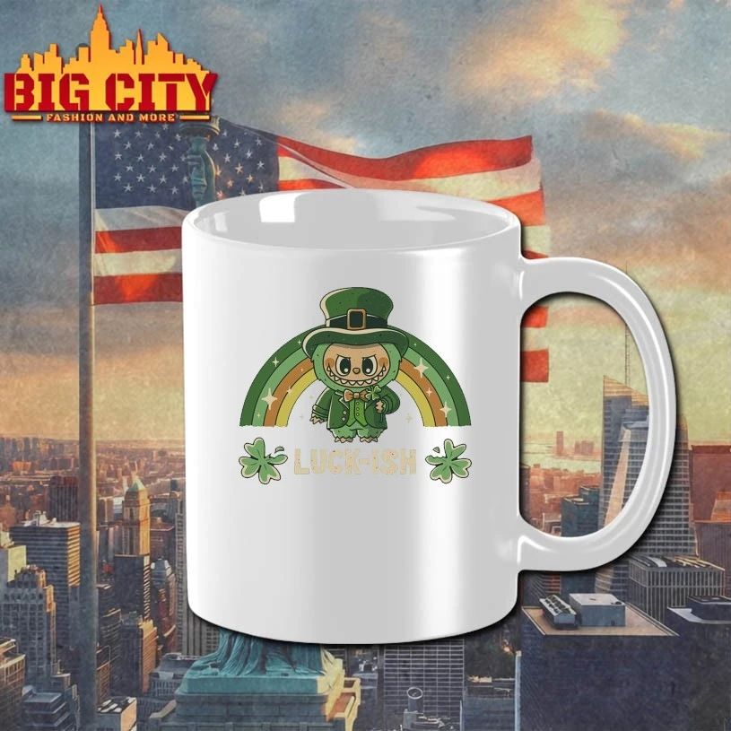 Labubu Luckish st patrick day T-shirt