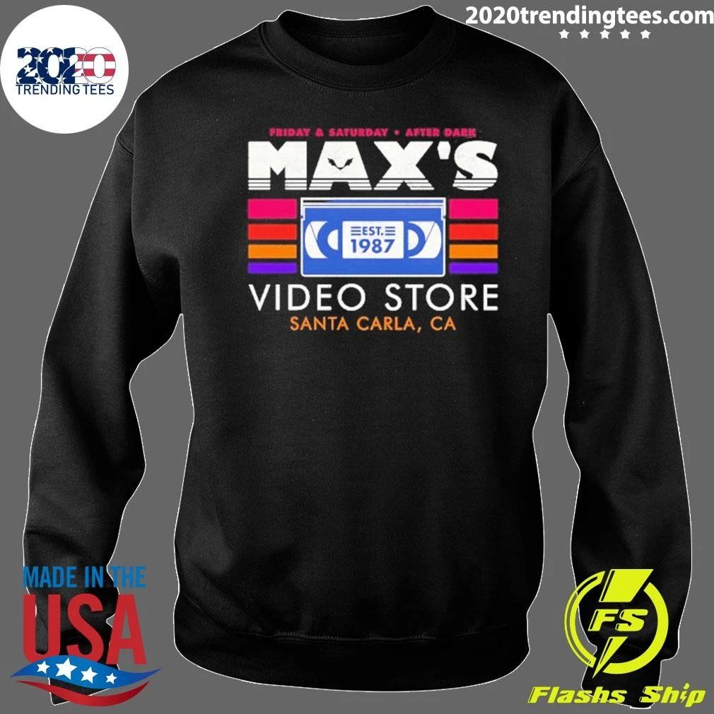 Max’s Video Store Santa Carla Ca Est 1987 Shirt