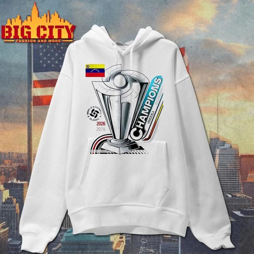 Venezuela World Baseball Classic 2026 Champions trophy logo T Shirt