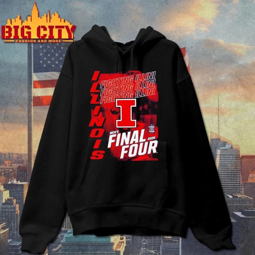 Illinois Fighting Illini 2026 NCAA Men’s Basketball Tournament March Madness Final Four College Shirt