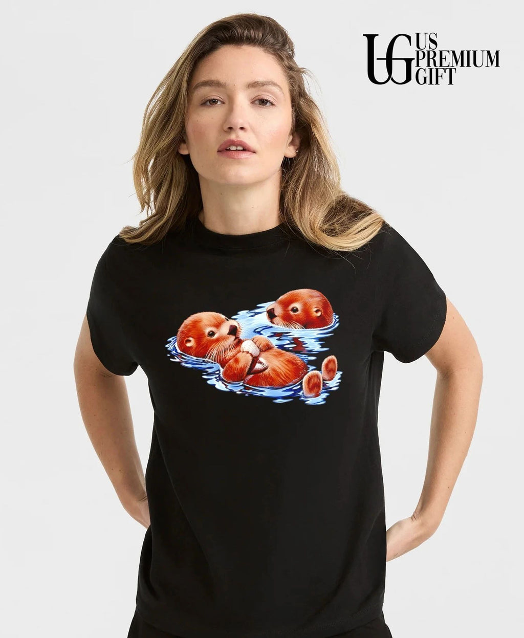 Otters go with the flow shirt
