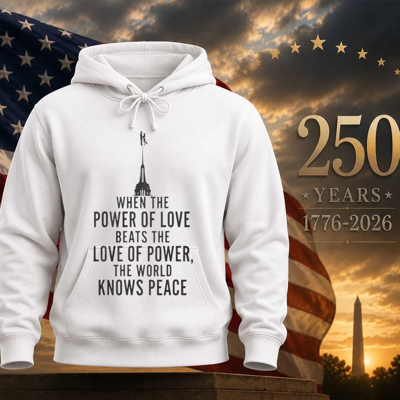 When The Power Of Love Beats The Love Of Power The NYC Skyline Shirt