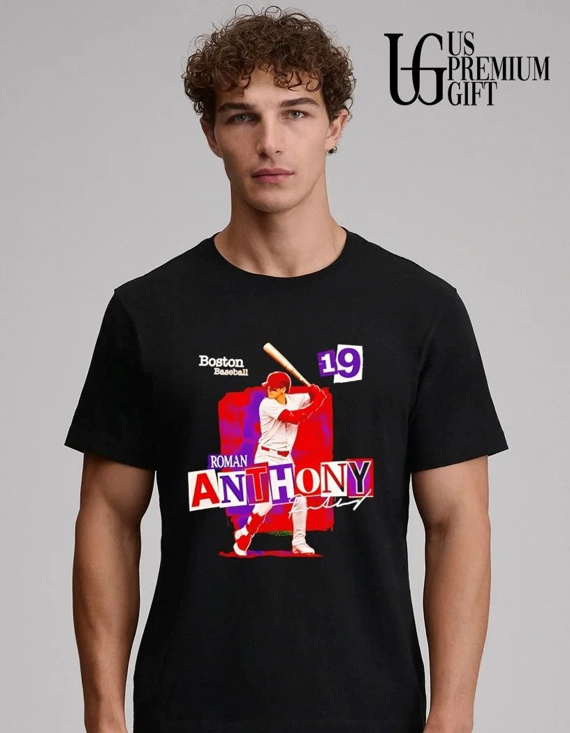 Roman Anthony No 19 Boston Red Sox signature shirt