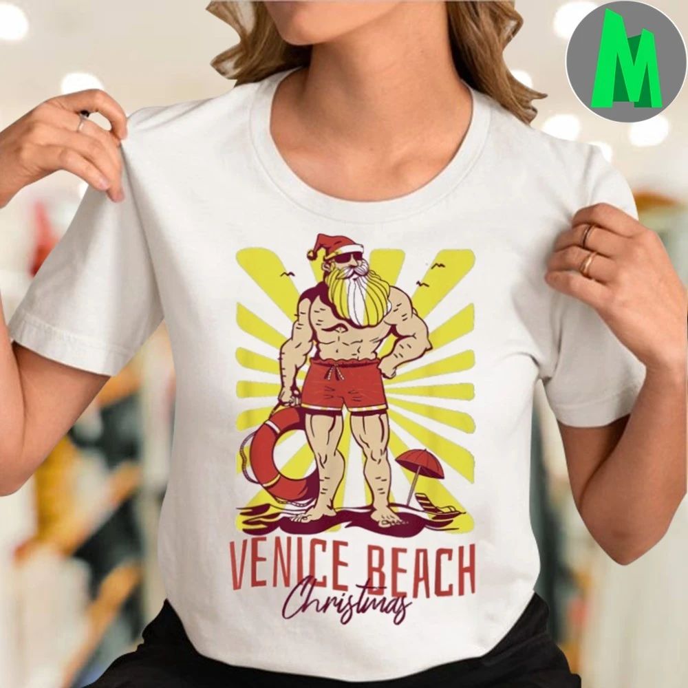 Venice Beach Christmas Lifeguard Shirt