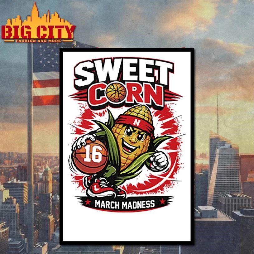 Nebraska Sweet Corn 16 March Madness College Basketball Shirt