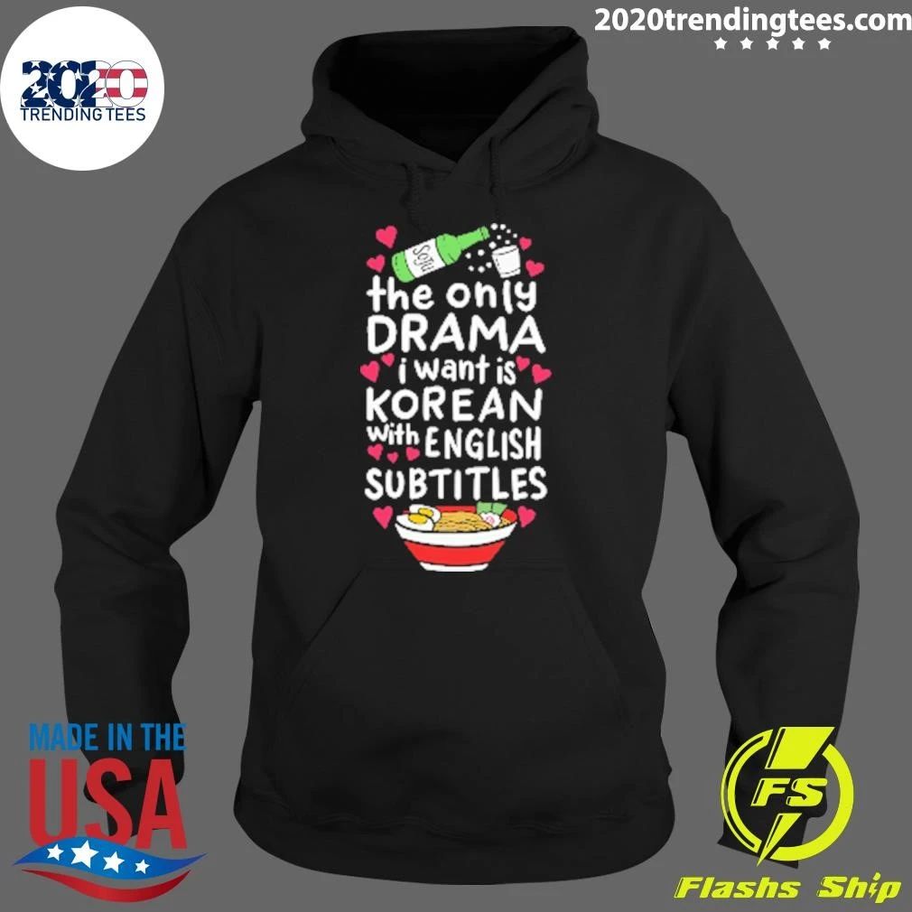 The Only Drama I Want Is Korean With English Subtitles Boxy Shirt