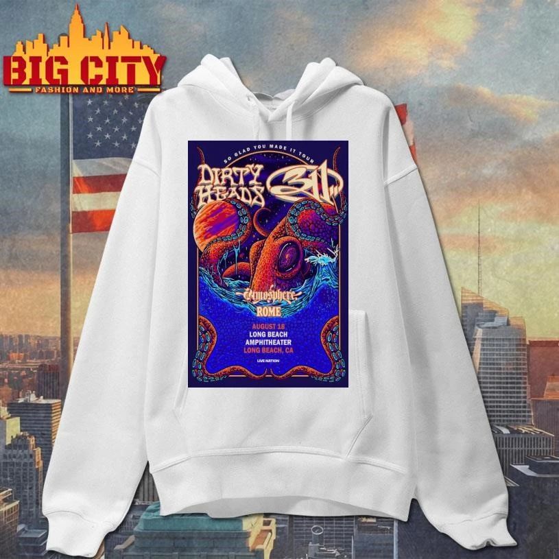 Dirty Heads August 18 2026 In Long Beach CA Tour Poster Shirt