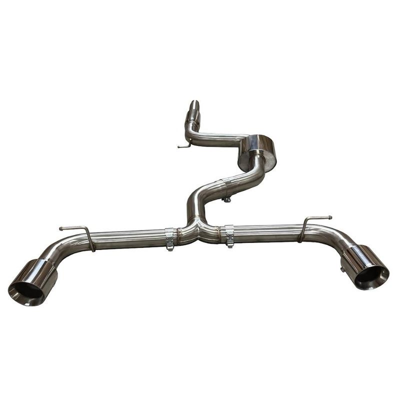 3″ Stainless Dual Catback Exhaust Muffler For 15-17 VW Golf GTI 2.0L Turbo MK7