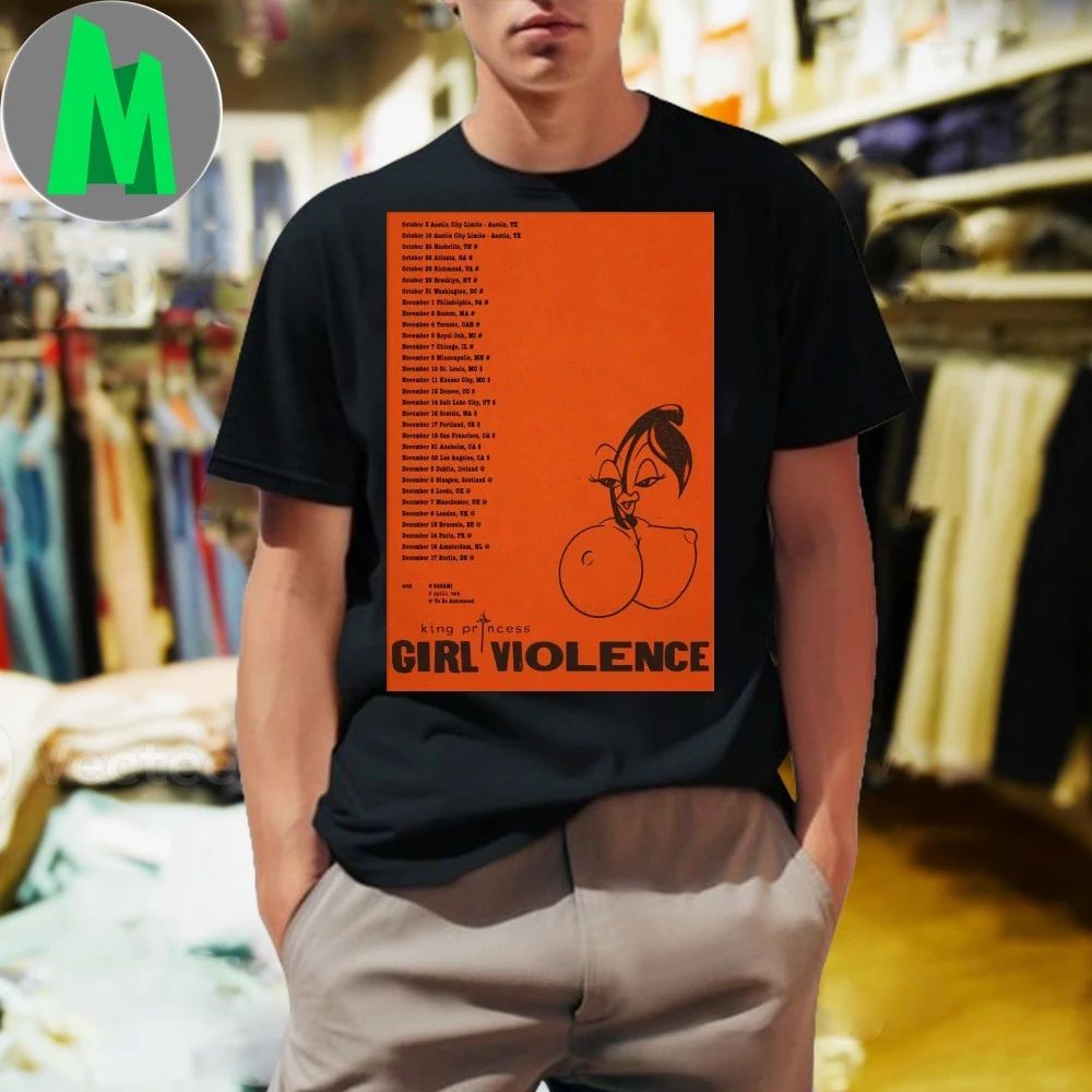 King Princess Girl Violence Tour 2025 Poster Shirt