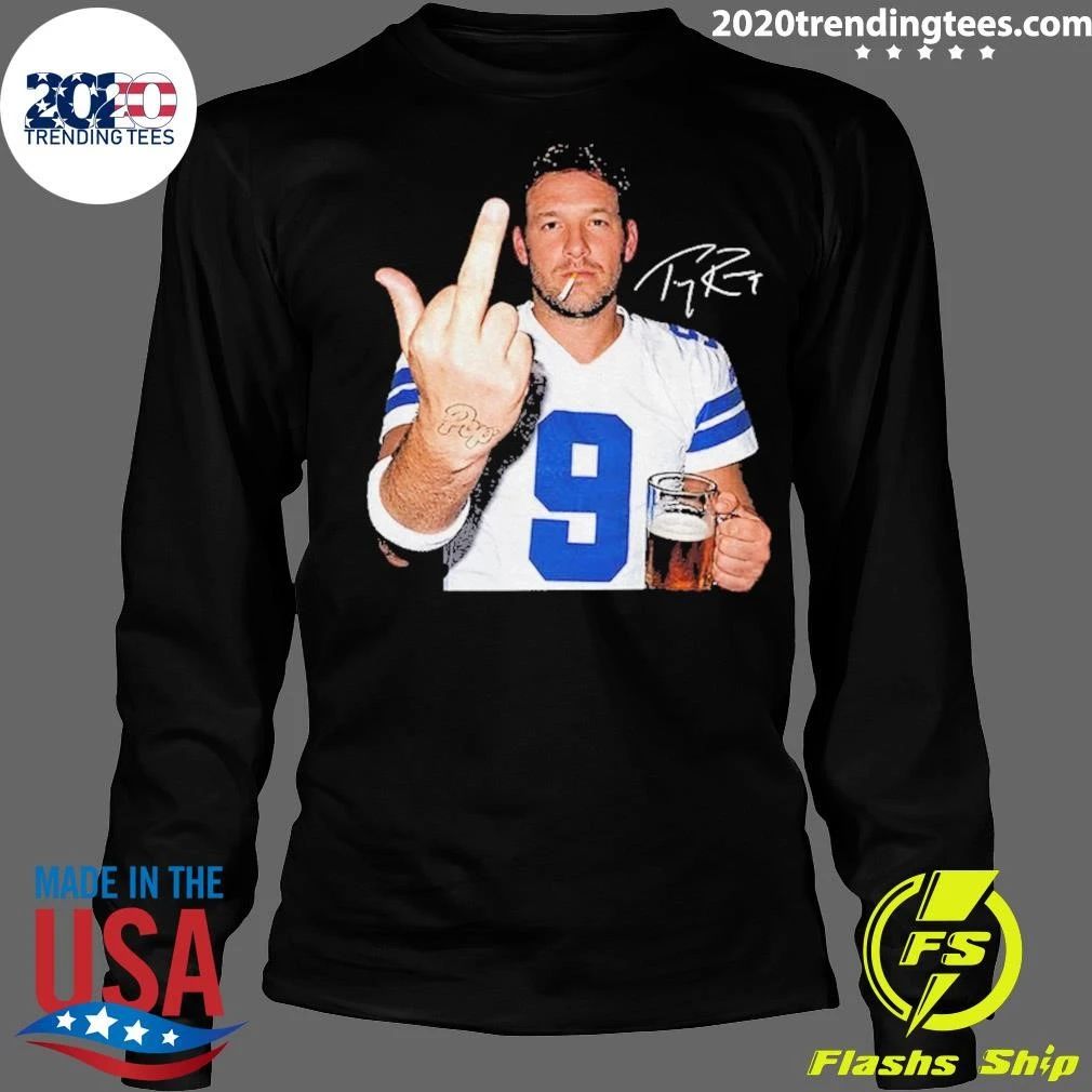 Tony Romo Football Legend Middle Finger Signature Shirt