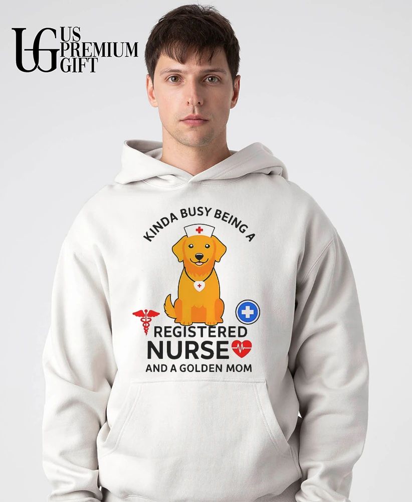 Registered Nurse Dog Proud Nurse Mom Golden Retriever shirt