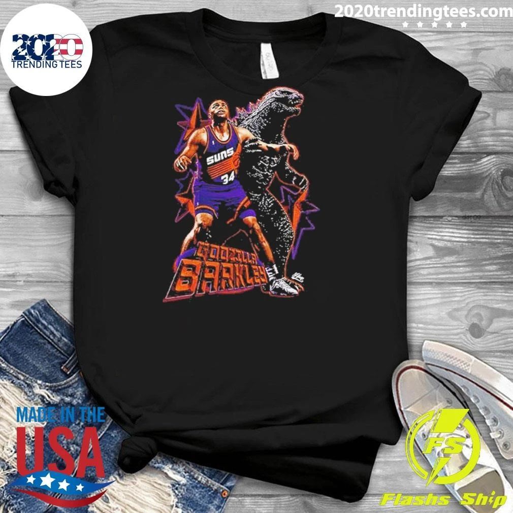 Phoenix Suns Basketball Charles Barkley Vs Godzilla Shirt