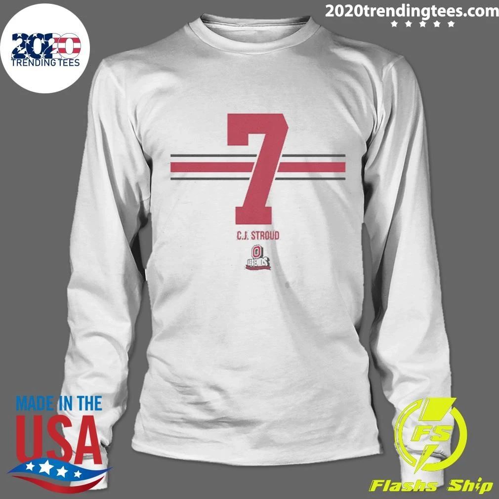 Ohio State Football C.J. Stroud 7 Stripe Shirt