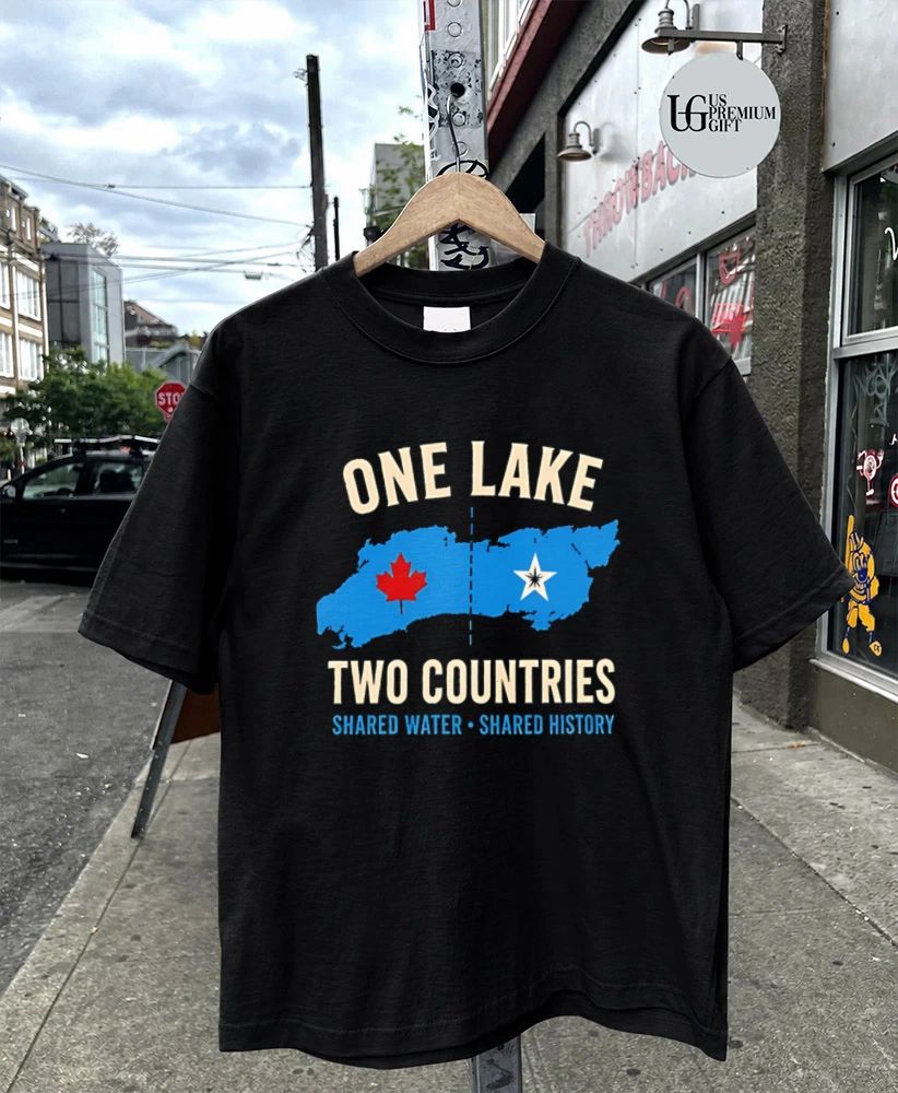 One Lake two countries shared water shared history shirt