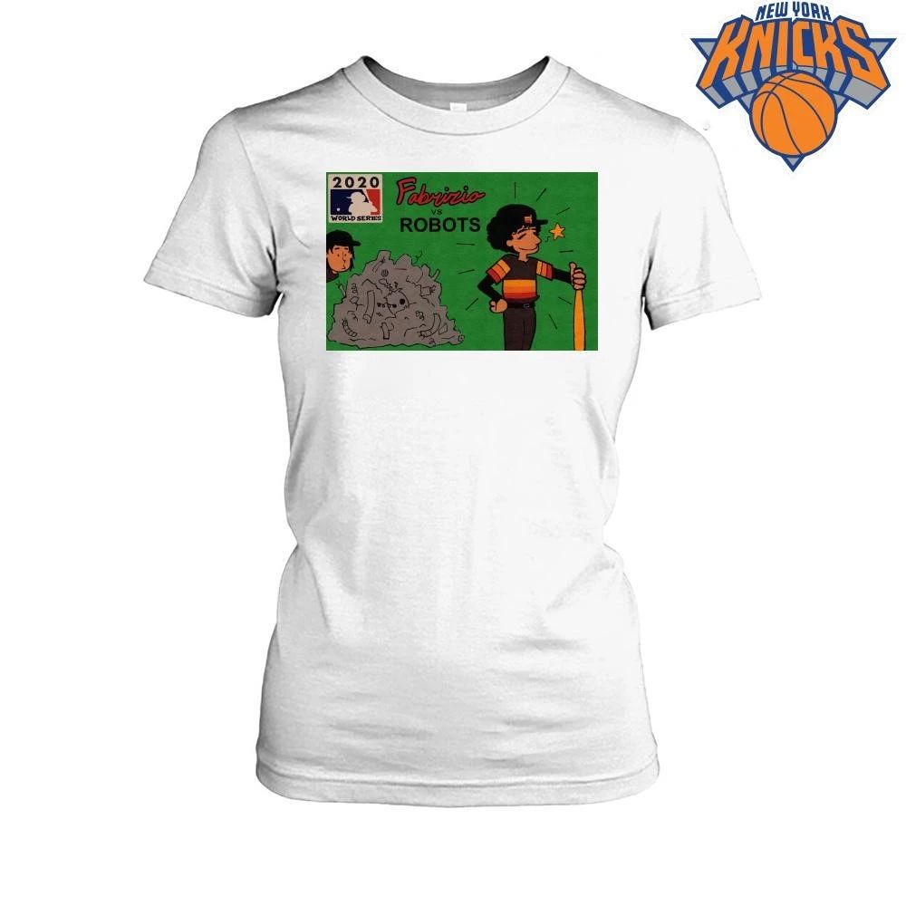 Fabrizio Vs Robots 2020 World Series Baseball Cartoon Shirt