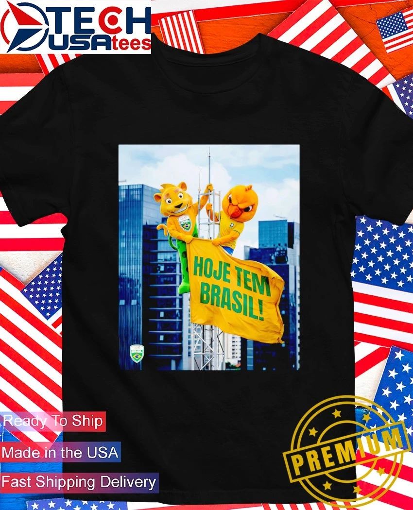Hoje Tem Brazil mascot Empire State Building parody shirt