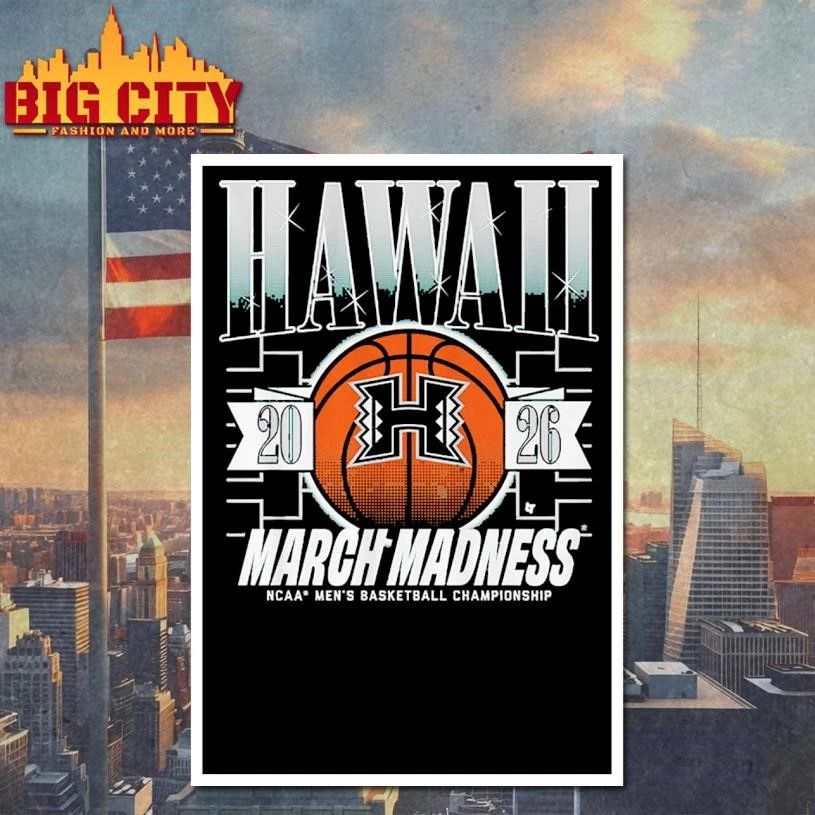 Hawaii Rainbow Warriors MBB 2026 March Madness Shirt