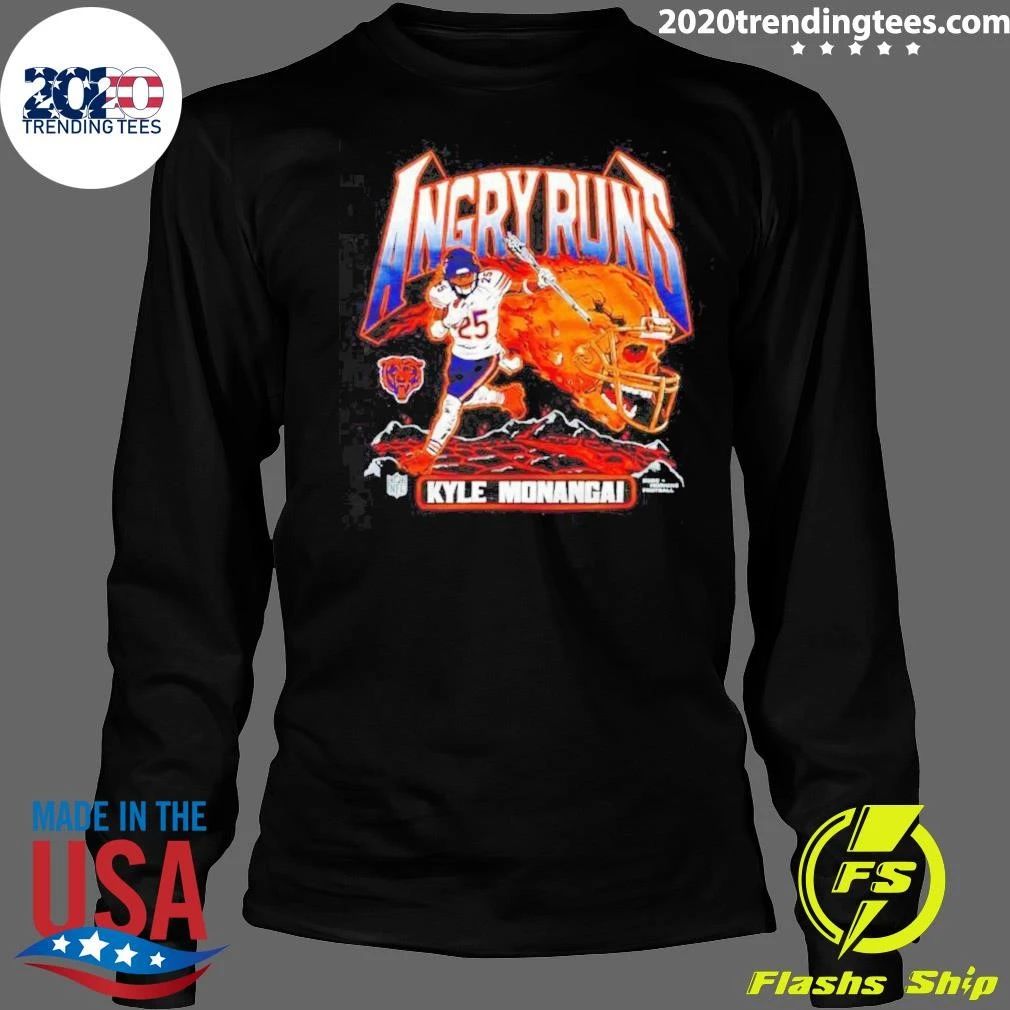 Angry Runs 25 Bears Kyle Monangai Shirt