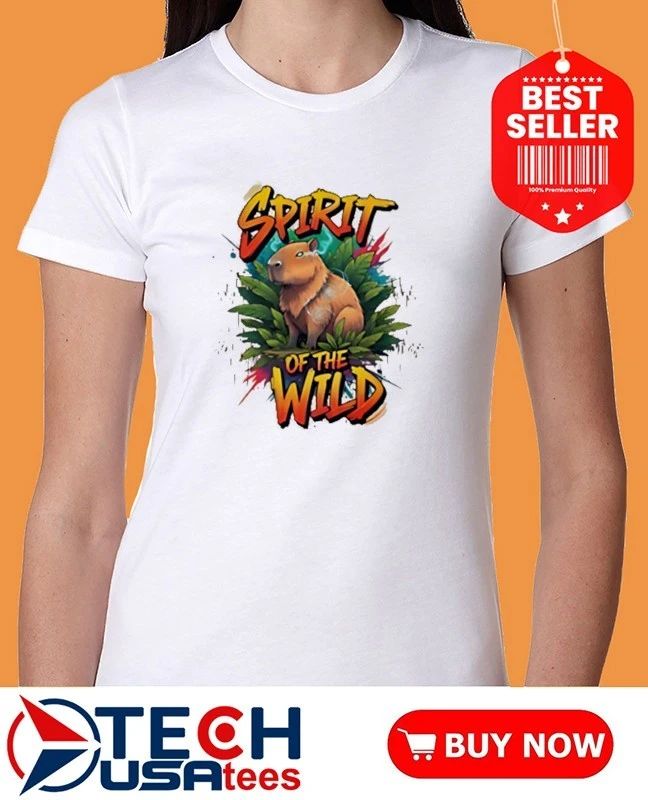 Vibrant Capybara spirit of the wild shirt