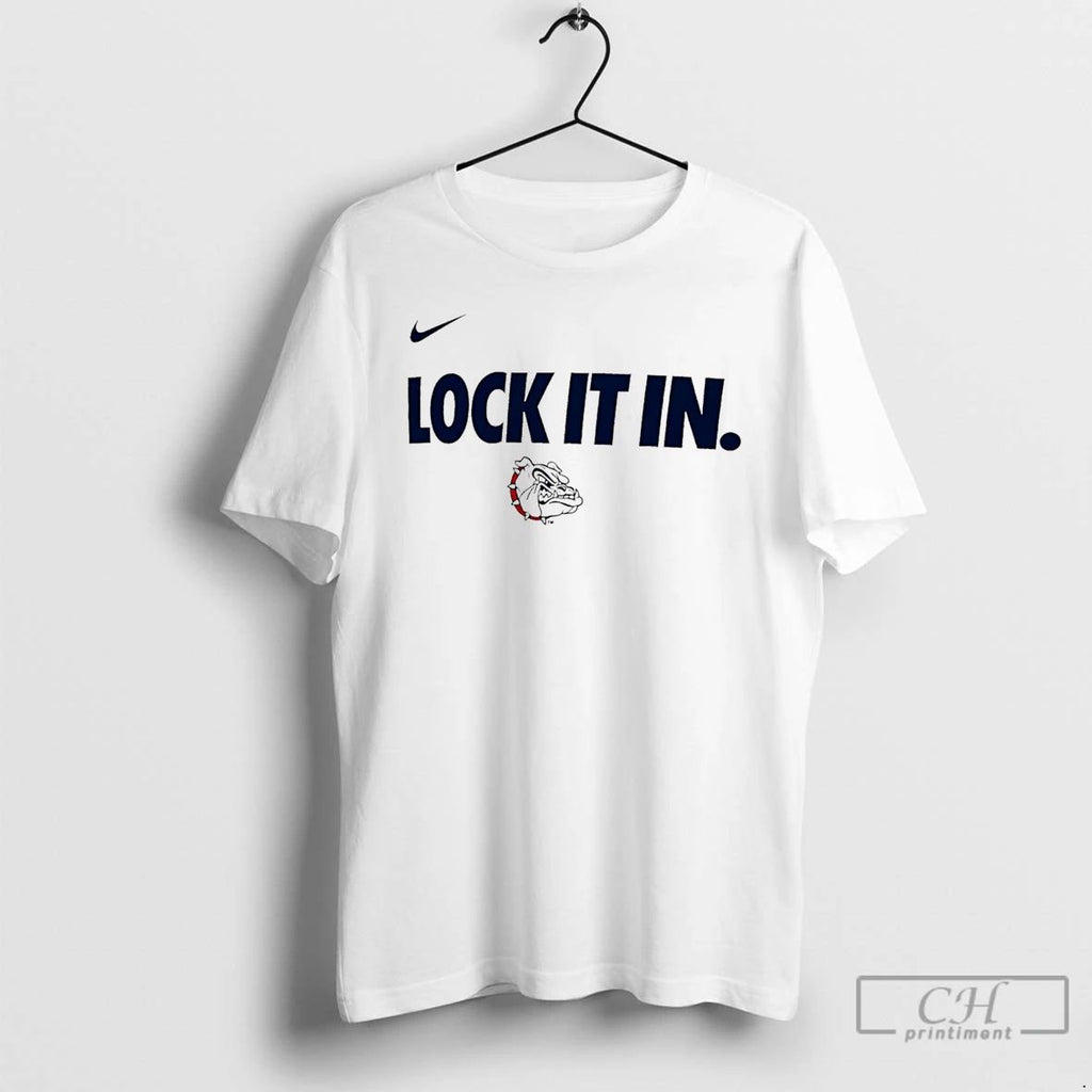 Classic Gonzaga Bulldogs Lock It In Logo