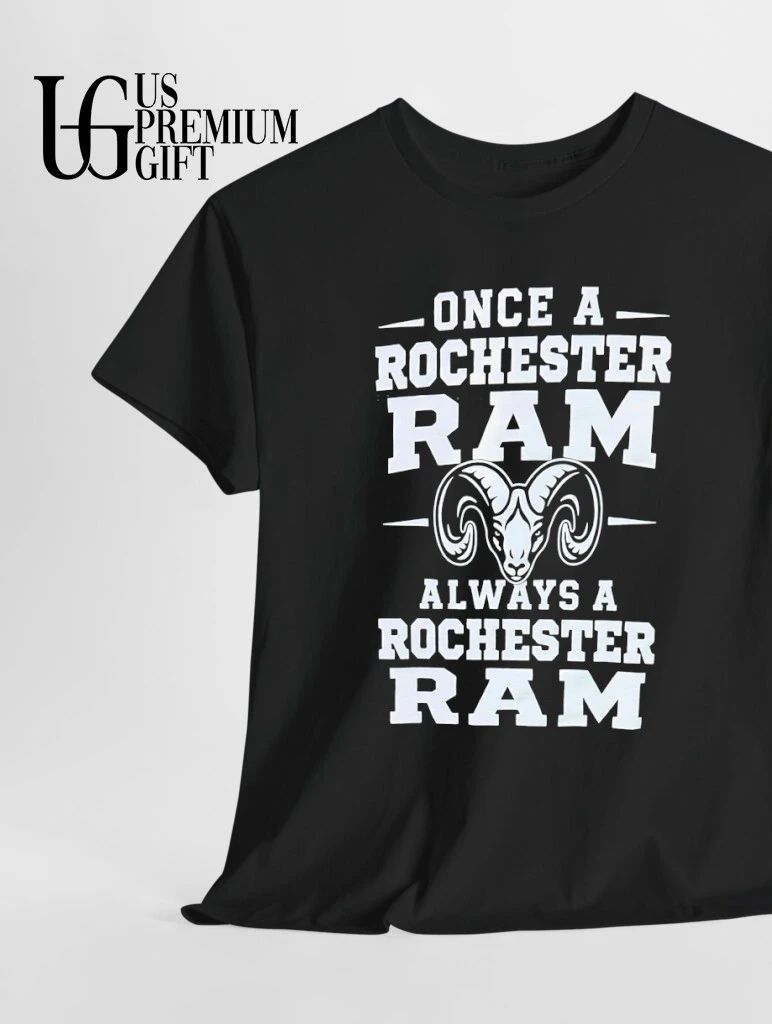 Once a Rochester Ram Always a Rochester Ram logo shirt