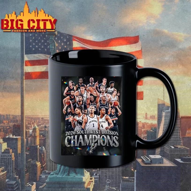 Celebrates San Antonio Spurs NBA Champions 2026 Southwest Division Championship Poster Shirt