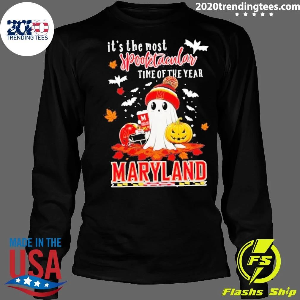 Ghost Halloween 2026 Maryland Terrapins It’s The Most Spooktacular Time Of The Year Shirt