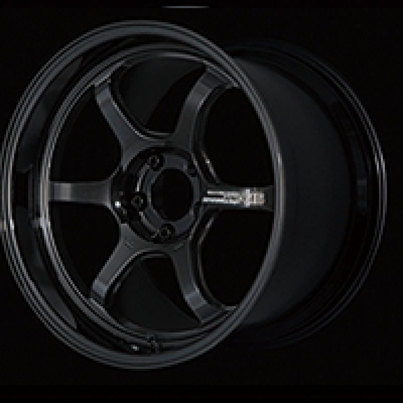 Advan R6 18×7.5 +47 5×114.3 Racing Titanium Black Wheel