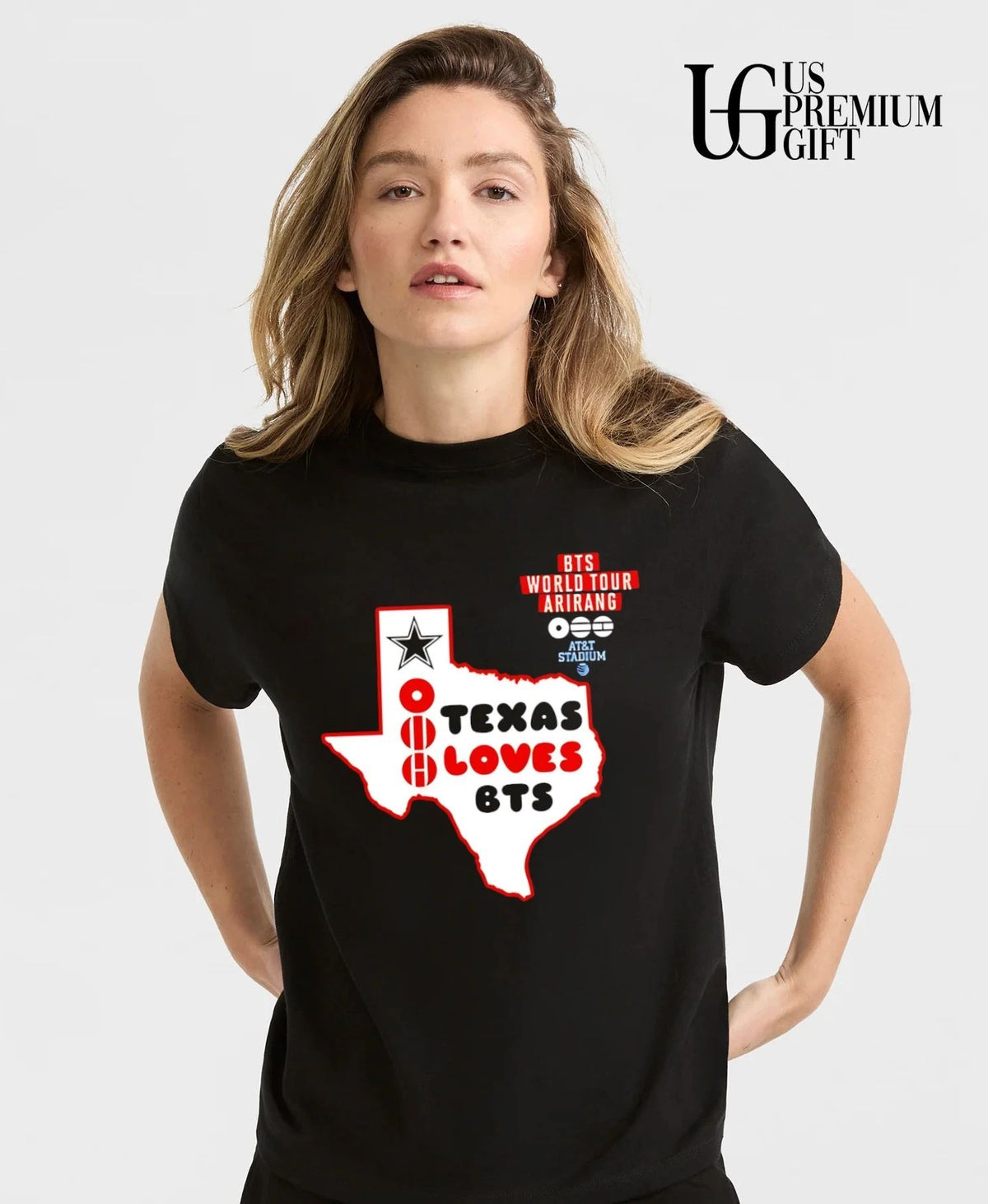 Dallas Cowboys Texas Loves BTS World Tour Arirang at AT&T Stadium shirt