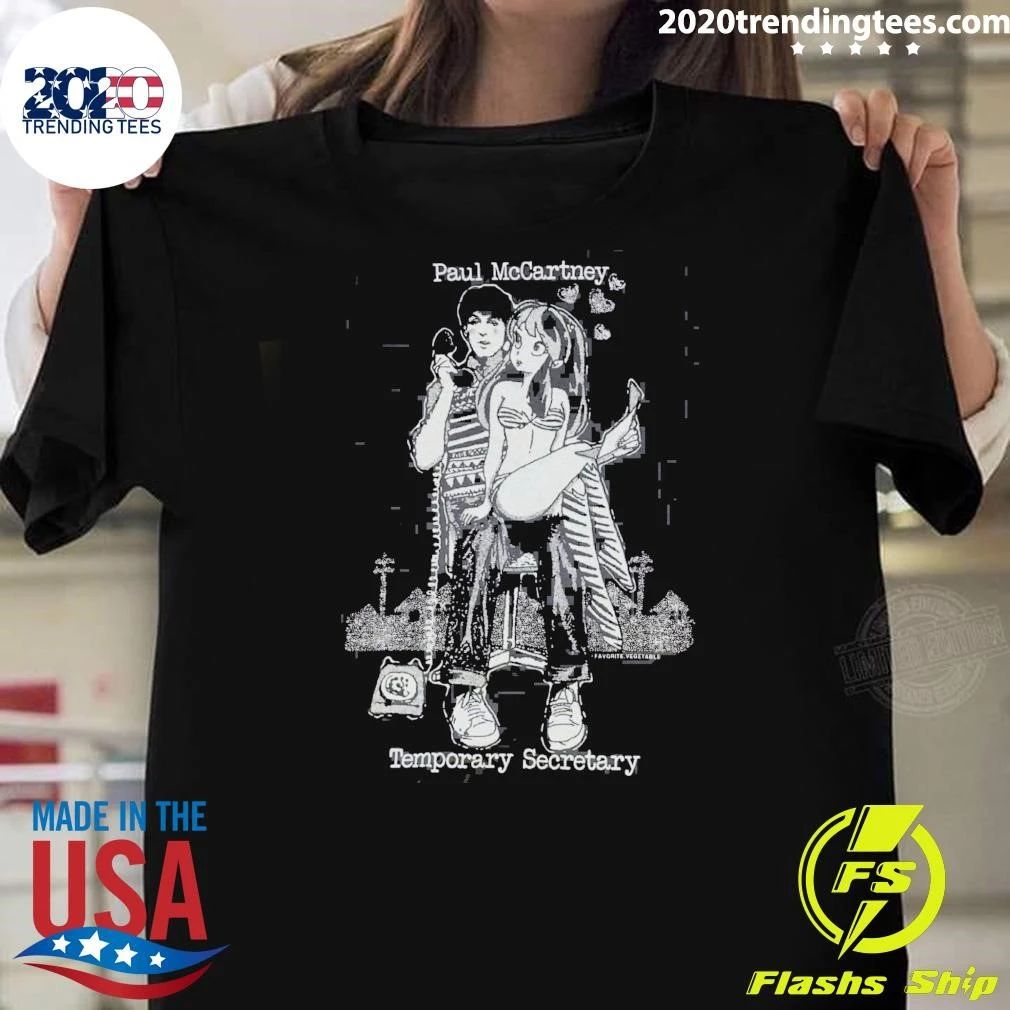Paul McCartney Temporary Secretary 1980 Vintage Shirt