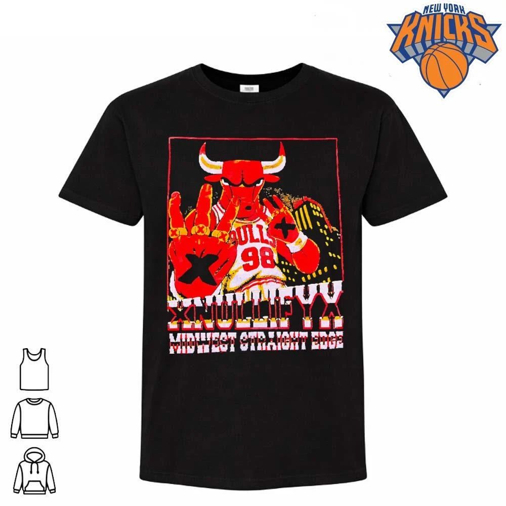 Chicago Bulls Xnullifyx Midwest Straight Edge Vintage 98 Hardcore Punk shirt