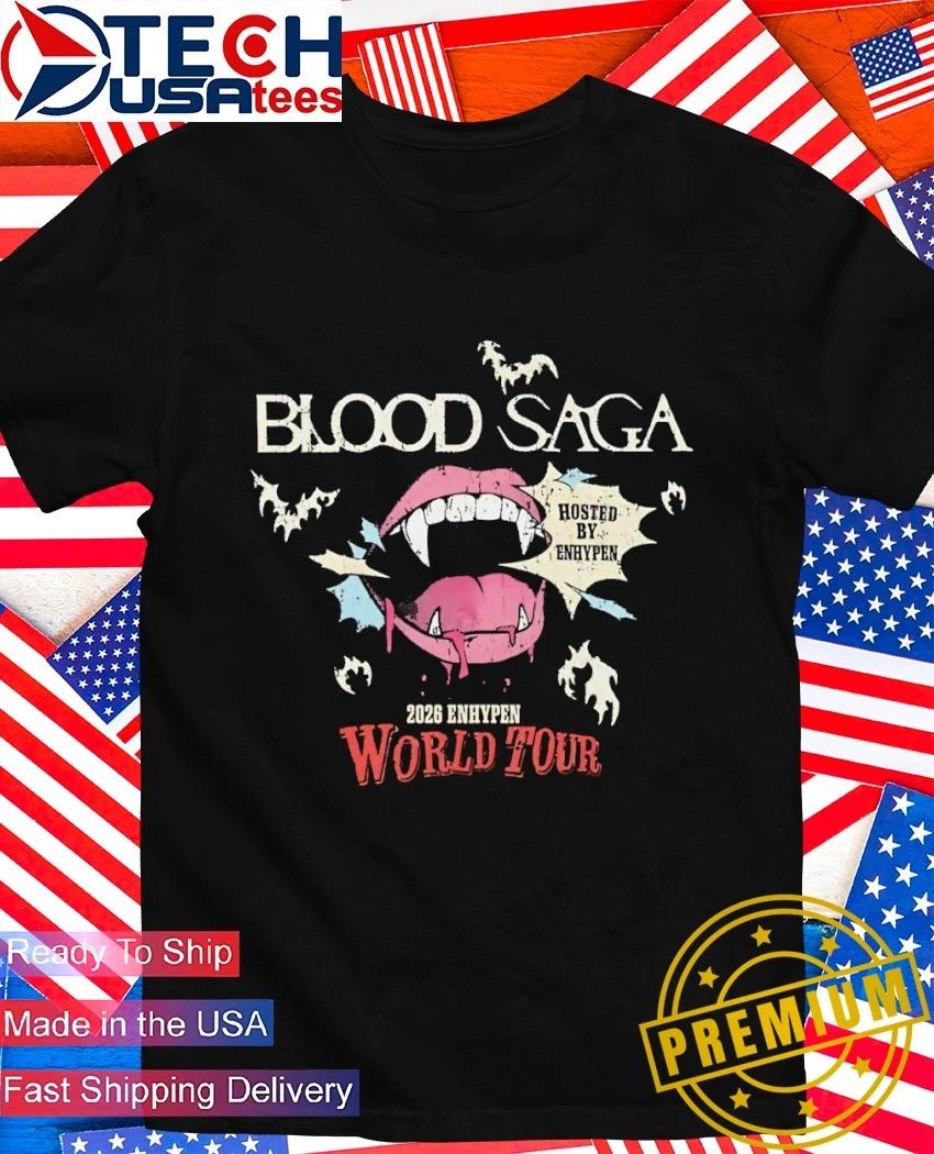 Enhypen Blood Saga World Tour shirt