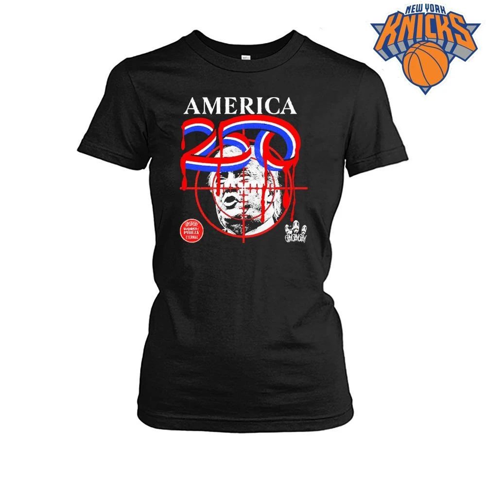 Donald Trump America 250 Crosshair Target Worst of Philly Eternal Vintage Shirt