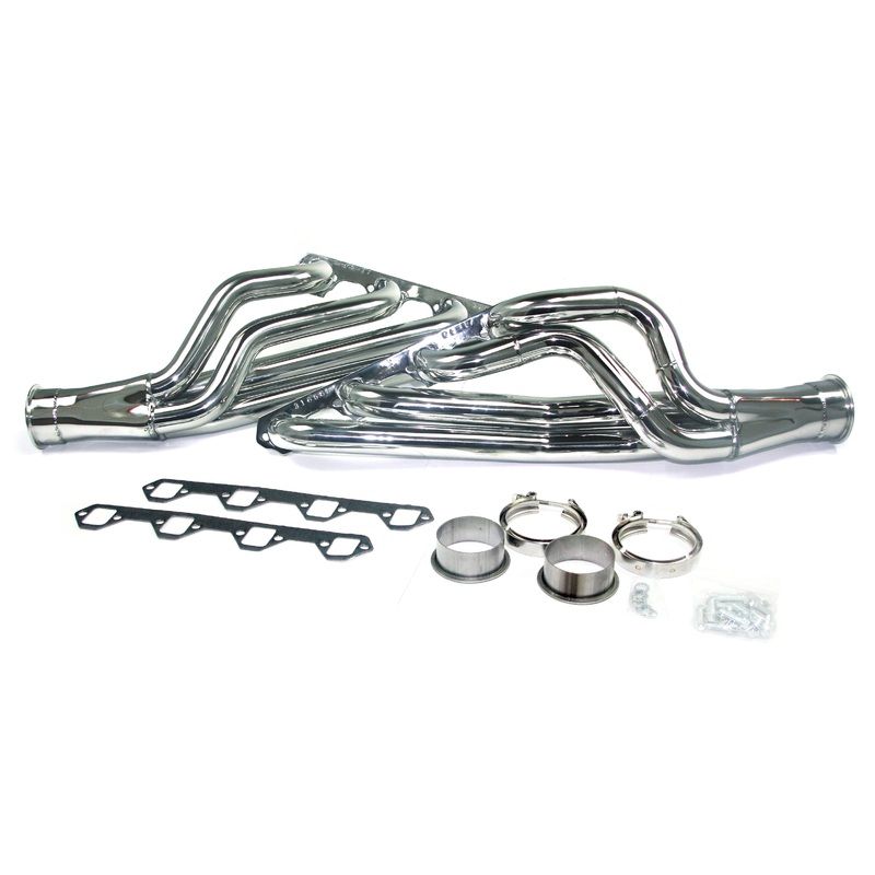 JBA Performance Exhaust 31658S Mid Length 1 3/4″ primary 3″ collector 4 into 1 design polished 304SS 64-70 Mustang 260-302 SBF 351W fits with Detriot Speed Aluma Frame option