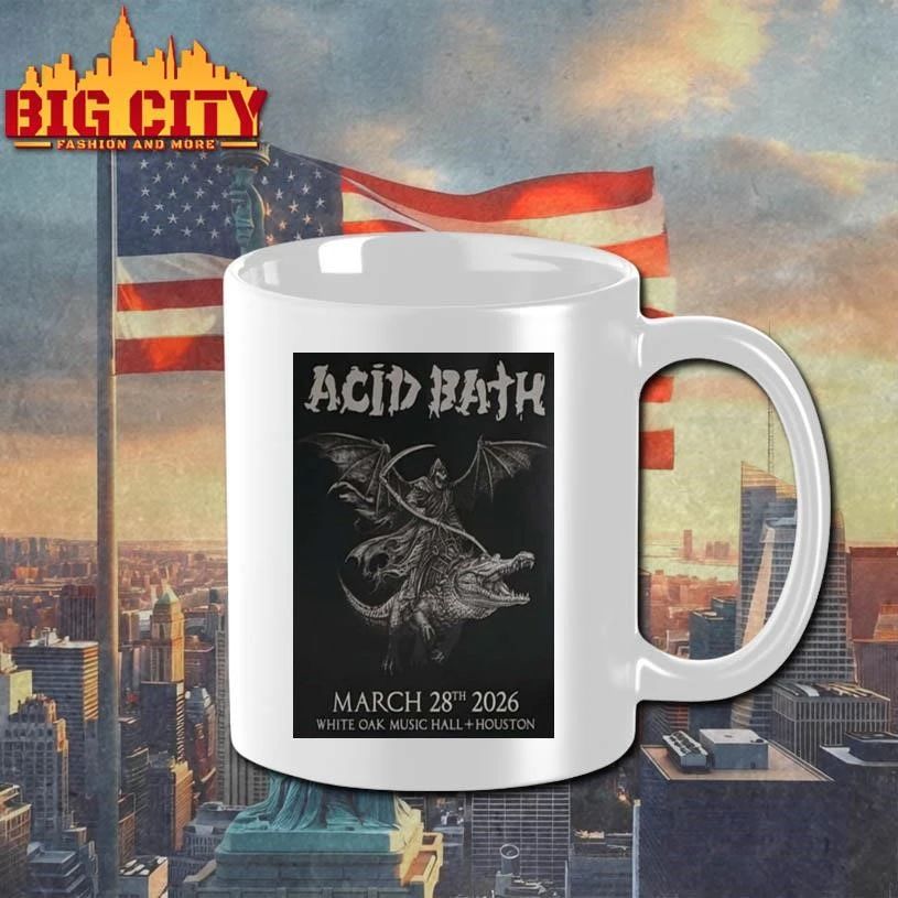 Acid Bath 28.3.2026 White Oak Music Hall Signed Poster Shirt