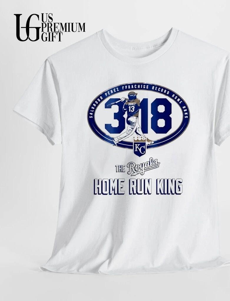 Salvador Perez KC Royals 318 Franchise Record Home Runs King shirt