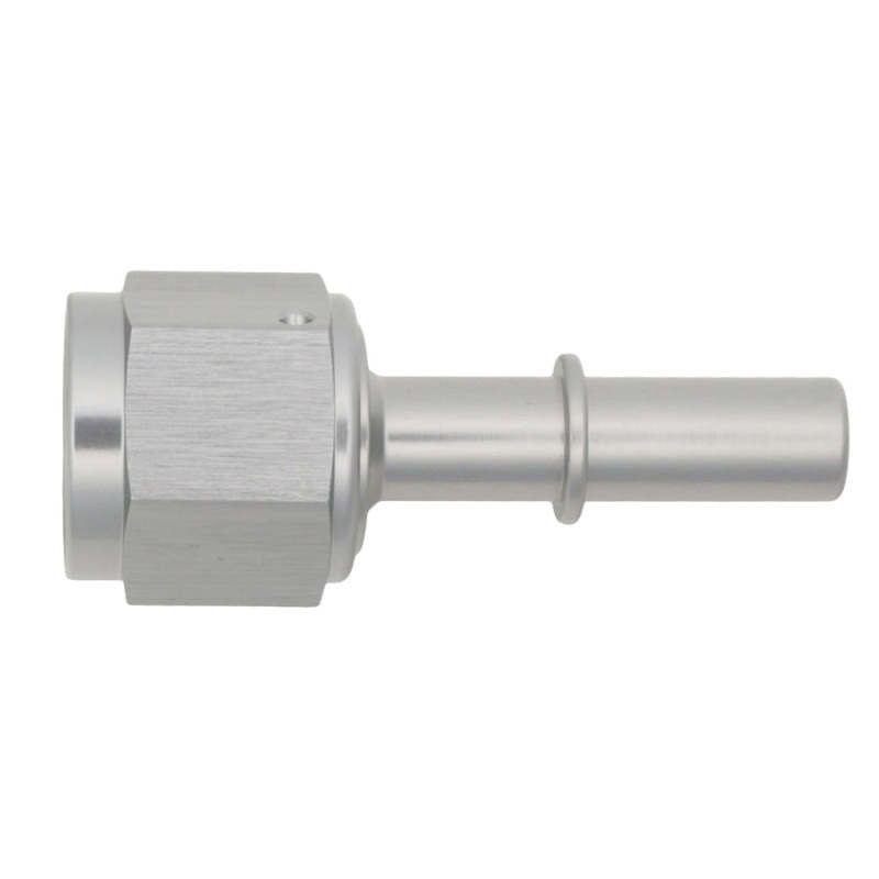 DeatschWerks 8AN Female Flare Swivel to 3/8in Male EFI Quick Disconnect – Anodized DW Titanium