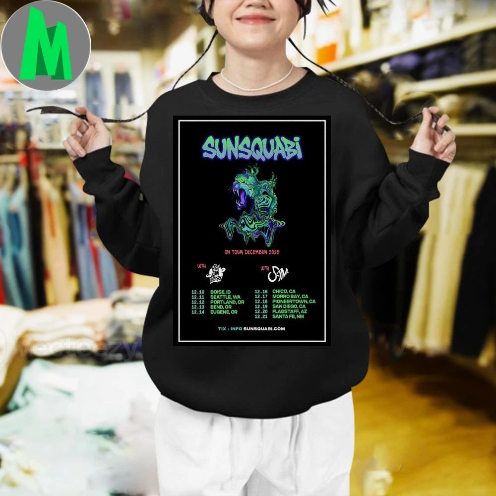 SunSquabi On Tour December 2025 Poster Shirt