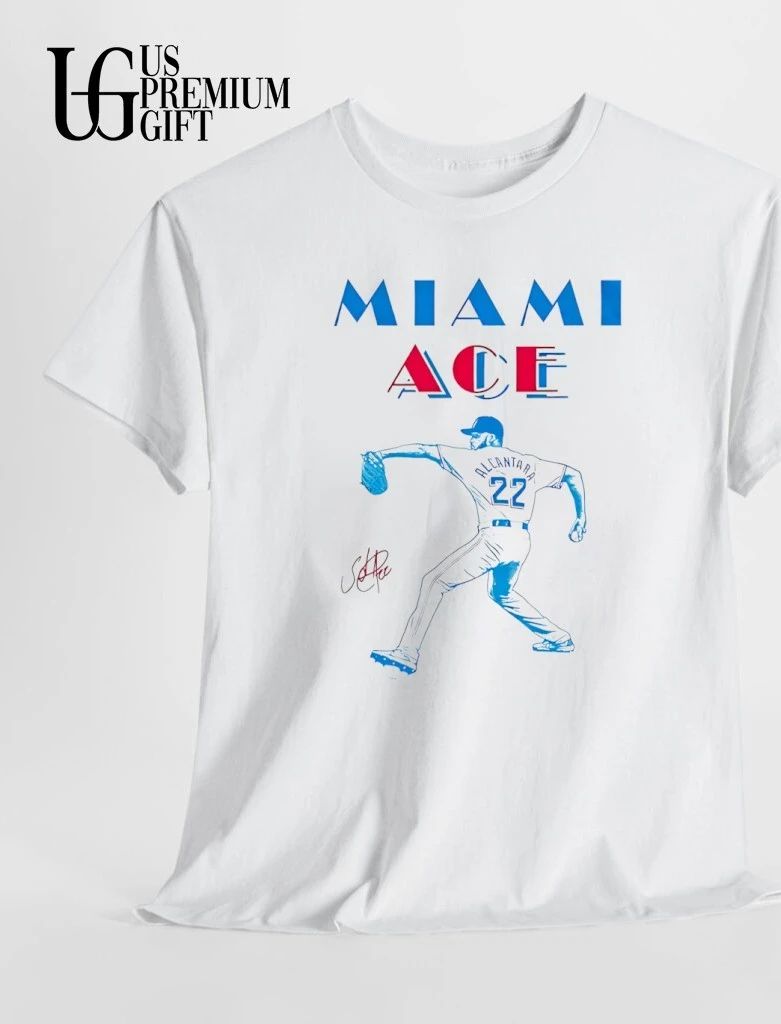 Miami Ace Sandy Alcántara Miami Marlins baseball signature shirt