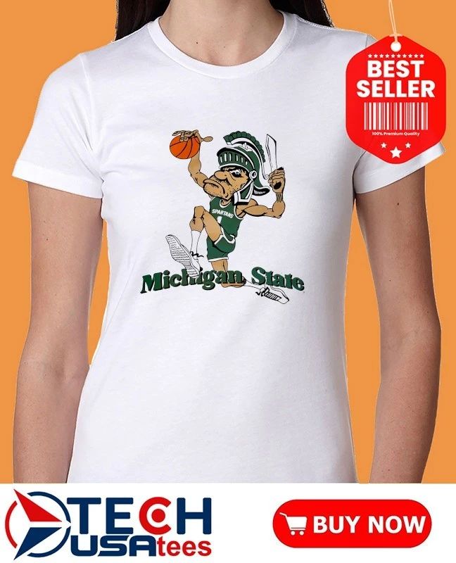 Michigan State University Spartans Dunking Gruff Sparty shirt