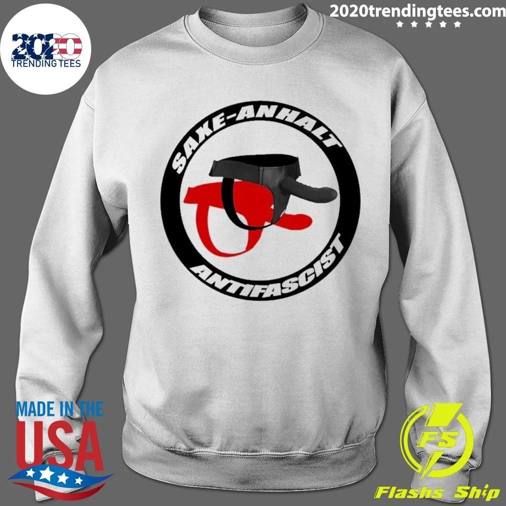 Saxe-anhalt Antifascist Antifa Political Satire Shirt