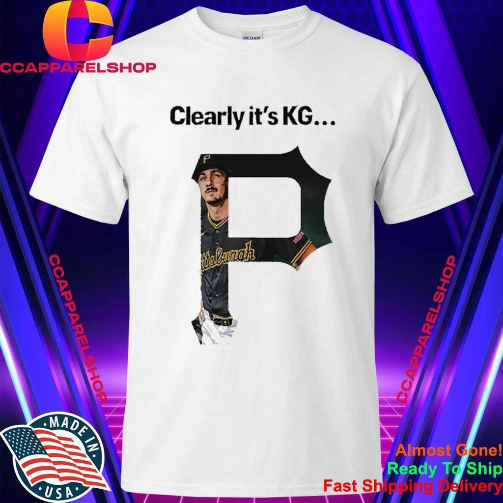 Clearly It’S KG Pittsburgh Pirates Player Portrait Within P Logo Shirt