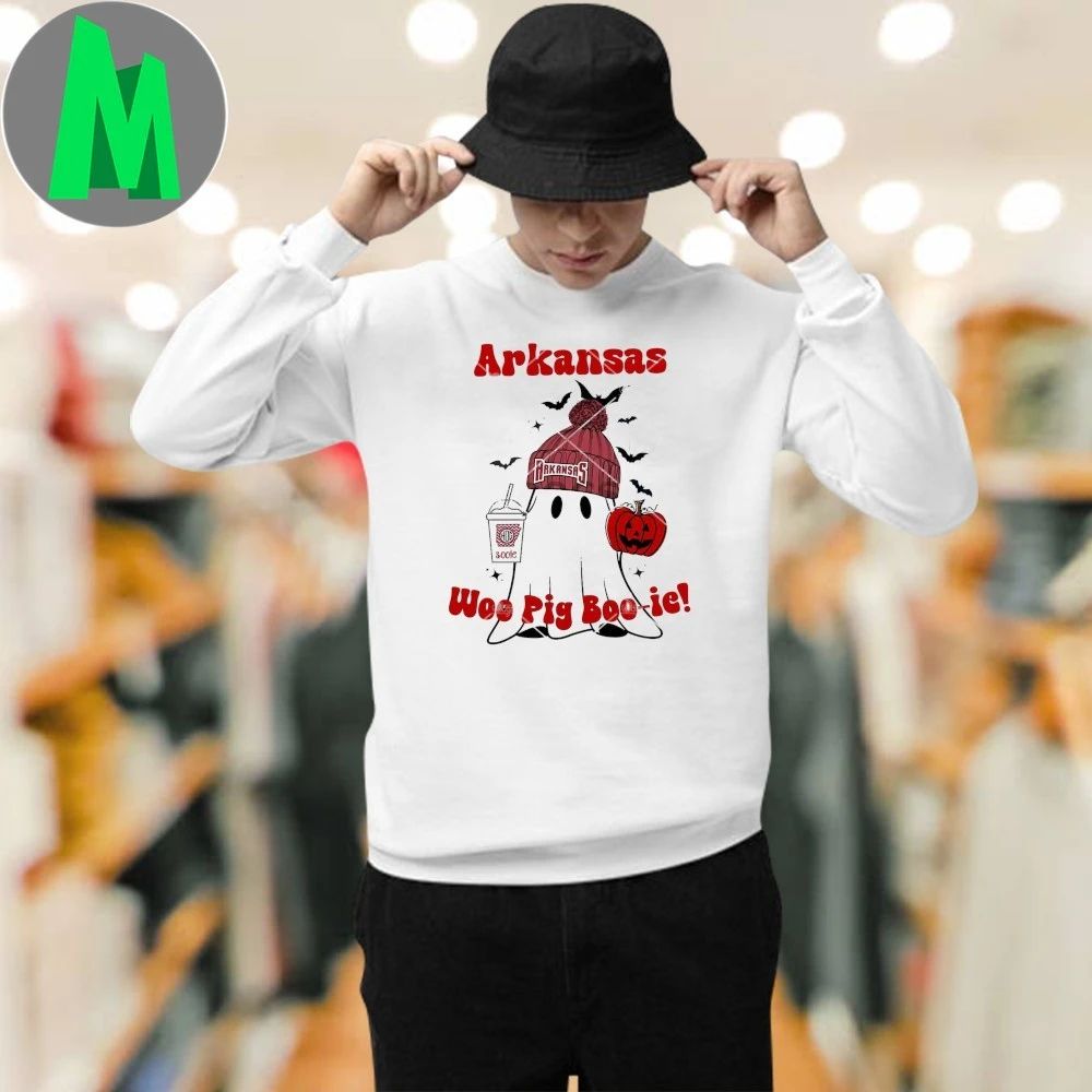 Arkansas Razorbacks Ghost Woo Pig Boo Ie Shirt