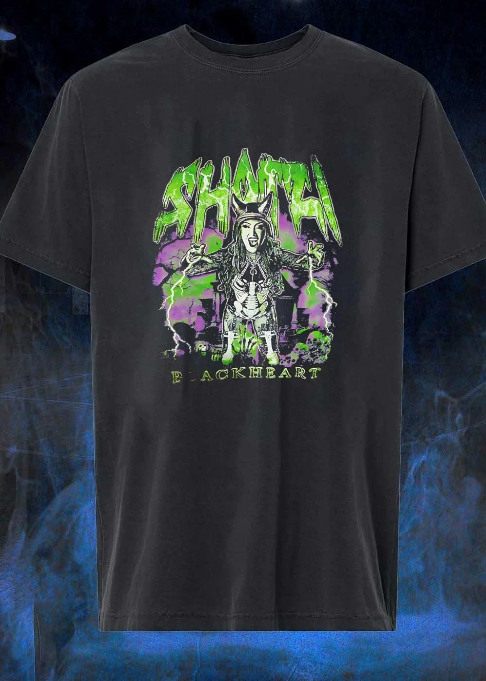 Shotzi Blackheart Shota Blackheart Pose Menacingly Lightning shirt