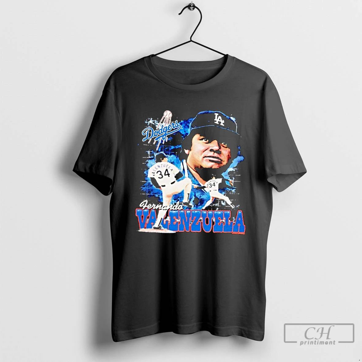 Classic Fernando Valenzuela Los Angeles Dodgers Black Legendary Collage