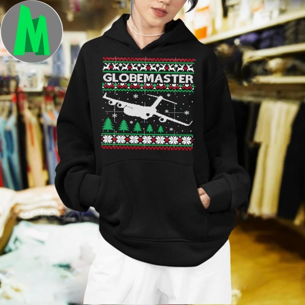 Globemaster C-17 Ugly Christmas Sweater Aviation Shirt